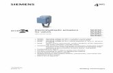 Data sheet Electrohydraulic actuators for valves · 3/20 Siemens Electrohydraulic actuators for valves CM1N4561en Building Technologies 2018-01-11 Equipment combinations Valve type