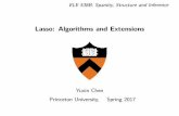 Lasso: Algorithms and Extensions - Princeton yc5/ele538b_sparsity/lectures/lasso_algorithm_ ¢ 
