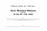 New World Order of Islam - ahmadiyyamuslimjamaat.in fileNIZAM-E-NAU NEW WORLD ORDER OF ISLAM by HADRAT MIRZA BASHIRUDDIN MAHMUD AHMAD ra (Khalifatul Masih II) The Second Successor