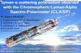 I’m R. Kano from NAOJ. I would like to show the CLASP ... · Lyman-αscattering polarization observed with the Chromospheric Lyman-Alpha Spectro-Polarimeter (CLASP) R. Kano (NAOJ)1,