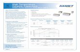 High Temperature Ceramic Capacitors - kemet.com Power... · Electrical/Physical Characteristics Case Size Dielectric Operating Temperature Range Temperature Coefficient Features (TCC)
