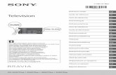 Television - sony.de · Power Supply rating are located on the rear of the TV or package. For models with supplied mains adaptor: Labels for mains adaptor Model No. and Serial No.