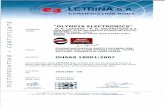 fileOHSAS 18001:2007 Certificate Holder: Scope: Standard: The Certification Body LETRINA S.A. certifies that the Occupational Health & Safety Management System of the above company