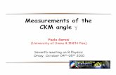Measurements of the CKM angle filePaola Garosi (University of Siena & INFN Pisa) Seventh meeting on B Physics Orsay, thOctober 04-05th 2010 Measurements of the CKM angle γ