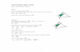 SOLUCIONES ABRIL 2016 - semcv.org · Determinar el área del triángulo û KLM. Solución: Los triángulos equiláteros û ABS, û KLS son semejantes. Aplicando el teorema de Tales: