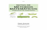 NOTAS DE MÉTODOS MATEMÁTICOS - jacobi.fis.ucm.esjacobi.fis.ucm.es/pparanda/MIMpdf/apMIM18.pdf · Primera de las ‘Notas de Métodos Matemáticos (ingeniería de materiales)’.