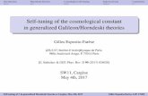 Self-tuning of the cosmological constant in generalized ...cosmo/SW_2017/PPT/Esposito-Farese.pdfSelf-tuning of the cosmological constant in generalized Galileon/Horndeski theories