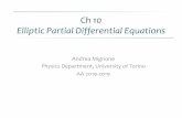 Ch 10 Elliptic Partial Differential Eq mignone/Numerical_Algorithms/ch10_elliptic_pde.pdf · PDF fileElliptic PDE: • Several elliptic PDEs can be written (in 2D) as • Here φ(x,y)