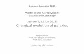 Summer Semester 2018: Master course Astrophysics II ... · Cosmic cycle of maer à enrichment with heavy elements 4 The simple model: Matter cycle = enrichment Collapse Gas cloud