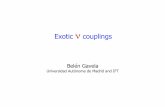 Exotic couplings - ba.infn.itnow/now2010/TALKS/sept.10/plenary/Gavela-NOW-2010-3.pdfWe ~understand ordinary particles= excitations over the vacuum We DO NOT understand the vacuum =