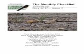 The Monthly Checklist - BirdLife Cyprus · The Monthly Checklist and society news May 201 5 - Issue 5 Field Meetings and Activities 2015 April 2015 Waterbird Count and Report April