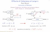 Effects of Coherence at Large x Paul Hoyer · PRL 109, 112001 (2012) PHYSICAL REVIEW LETTERS week ending 14 SEPTEMBER 2012 112001-5 CLAS 1206.6355 σ TT σ TL σ T + ε σ L ⇤ p