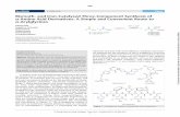 Bismuth- and Iron-Catalyzed Three-Component Synthesis of ... · Bismuth- and Iron-Catalyzed Three-Component Synthesis of ... Bi(OTf) 3, In(OTf) 3, and Yb(OTf) 3 (entries 2–4). Other