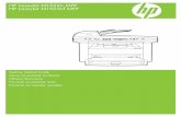 HP LaserJet M1522n MFP Getting Start Guide - XLWWh10032. · 15° - 32.5°C (59° - 90.5°F) 10% - 80% 20.5 kg 45 lb Select a sturdy, well-ventilated, dust-free area to position the