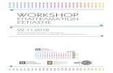 WORKSHOP · 2018-11-27 · Workshop Επαγγελματιών Εστίασης 2018 Παραδοσιακές τοπικές συνταγές με υλικά και τεχνικές