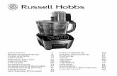 tu `` i f x - Russell Hobbs...2. Place the blade shaft onto the drive shaft (FIG N). 3. Fit the small bowl (FIG F). 4. Carefully fit the small blade onto the blade shaft (FIG R). 5.