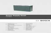 Power Supply Small - Bosch Securityresource.boschsecurity.com/documents/Installation_Manual_all... · Komponente pod napetostjo in nezaščiten kabel! Nevarnost poškodb zaradi električnega