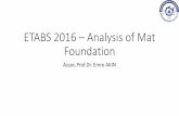 ETABS 2016 Analysis of Mat Foundation ... Examples utilized: Examples on Page 143 and Page 642; Betonarme