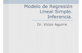 Modelo de Regresión Lineal Simple. Inferencia.cursos.itam.mx/vaguirre/Econometria/Gui%f3n_5.pdf · Modelo de Regresión Lineal Simple. Inferencia. Dr. Víctor Aguirre. Guión 5.