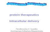 protein therapeutics Intracellular delivery · 2015-12-15 · Ο «όρος» protéine . πρωτάθηκε το 1838 από τον . Jöns Jakob Berzelius (Σουηδός χημικός,