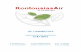air conditioners - Kontousias Air · Αγαπητοί Συνεργάτες: • Ο τιμοκατάλογος 2017-2018 περιέχει προϊοντα κλιματισμου εξαερισμού