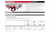 HAP 1 15 technical data sheet 2052903-V2-08 02 2013 · HAP 1.15 4 2052903-V3-03. 2013 Onsite Qualification Hilti recommends to proof load the installed HAP 1.15 each time after the