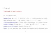 Methods of Estimationjqfan/fan/classes/524/notes2.pdf · ORF 524: Methods of Estimation – J.Fan 48 and mb j = Z xjdFb(x) = 1 n Xn i=1 Xj i — emprirical moment By the law of average,