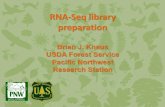 RNA-Seq library preparation - Oregon State Universitypeople.oregonstate.edu/~knausb/rna_seq/rnaseq_libprep.pdf · RNA-Seq library preparation Brian J. Knaus USDA Forest Service Pacific