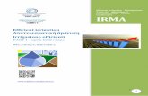 Efficient Irrigation Agricultural Urban Management Tools for · PDF file 2018-11-03 · . Efficient Irrigation Management Tools for Agricultural Cultivations and Urban Landscapes IRMA