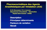 Pharmacocinétique des Agents Anesthésiques par Inhalation ...- Facteurs de variation - Réveil Hôpital Saint-Antoine - PARIS ... Les constantes de temps de l ’isoflurane Entrée