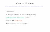 Course Updates - UHM Physics and Astronomyvarner/PHYS272-Spr10/...Mutual Inductance If we have a constant current i 1 in coil 1, a constant magnetic field is created and this produces