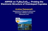 ARPES on Tl2Ba2CuO6+ : Probing the Electronic Structure of ...qmlab.ubc.ca/ARPES/PRESENTATIONS/Talks/ARPES_Tl2201.pdfAndrea Damascelli Department of Physics & Astronomy University