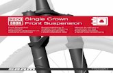 Single Crown Front Suspension - SRAM · 6 5 15 mm 6 7 Use a star nut setter to install a star nut 15 mm (0.6 inches) into the steerer tube. Install the fork into the frame. Brug en