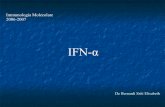 Immunologia Molecolare 2006-2007 · Tutti gli IFN-α si sono in grado di esercitare un effetto modulante positivo o negativo sulla risposta immunitaria. La loro azione influenza sia