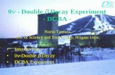 0ν- Double βDecay Experiment - DCBAacfahep.kek.jp/appi/2002/TPs/Tamura.pdf · Search for Double βDecay (1) 1. Geo-chemical measurement Measurement of daughter nuclei, noble gas,