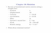 Chapter 10: Rotation - utoledo.eduastro1.panet.utoledo.edu/~mheben/PHYS_2130/Chapter10-1...Chapter 10: Rotation • Review of translational motion (motion along a straight line) –