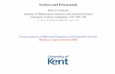 Peter A Clarkson Institute of Mathematics, Statistics and Actuarial …symmetry/Talks08/Clarkson.pdf · 2014-01-14 · Vortices and Polynomials Peter A Clarkson ... Protaras, Cyprus,