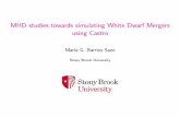 MHD studies towards simulating White Dwarf Mergers using Castro Barrios Sazo Presentation.pdf · White Dwarf mergers Katz et. al. 2016 Presence of magnetic elds and e ect on uid instabilities