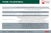 catalog tehnic octombrie 2015linoxtehnic.com/pdf/fisa tub flexibil inox.pdf · - raza maxima de indoire : 4D (D - diametrul tubului); - lungime tronson : 3 ml.-7 2 Conditii de montaj