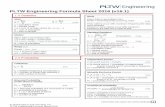PLTW Engineering Formula Sheet 2016 (v16.1) Formula SheetPOE_2016_v1¢  PLTW Engineering Formula Sheet