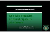 Metabolizam industrijskih sistema · Ekosistem i industrijski sistem - analogije. Zatvoreni ciklus lanca ishrane, dekompozicija i recirkulacija materije Kako to radi priroda: Anropogeni,