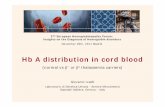 Hb A distribution in cord blood - Enerca ... Hb A distribution in cord blood (normal vs β+ or βo thalassemia carriers) Giovanni Ivaldi Laboratorio di Genetica Umana - Settore Microcitemia