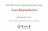 Han-Qing Wu 邬汉青 · 2019 HKU-UCAS Computational Study Group Exact Diagonalization. Han-Qing Wu (邬汉青) School of Physics, Sun Yat-Sen University, Guangzhou