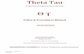ΘΤ - Theta Tauthetatau.org/Websites/thetatauhq/images/Policies and Procedures Manual Final.pdfTheta Tau Fraternity is governed by its Constitution with the ultimate authority for