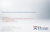 Data-driven discovery of nonlinear dynamical systemscomplexity2018.demokritos.gr/images/Presentations/... · 2018-07-31 · ΕΚΕΦΕ "Δημόκριτος" Αθήνα, 9-17 Ιουλίου