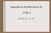 Ingeniería de Reactores II 1740-2depa.fquim.unam.mx/amyd/archivero/IR-II2014-02-114a...Reactor tubular con flujo tapón y difusión (dispersión) axial Obtener el modelo que describe