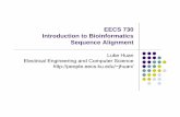 EECS 730 Introduction to Bioinformatics Sequence …jhuan/EECS730_F12/slides/9...2011/10/22 EECS 730 16 HMMs from multiple alignments Key idea behind profile HMMs Use the same structure,