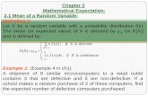 Chapter 2 Mathematical Expectation: 2.1 Mean of a Random ... · 4.15 The density function of the continuous random variable X, the total number of hours, in units of 100 hours, that
