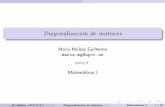 Mar a Munoz~ Guillermo maria.mg@upctocw.bib.upct.es/pluginfile.php/10247/mod_resource/content/1/T5.pdf · La diagonalizaci on de matrices tiene multitud de aplicaciones para la resoluci