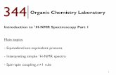 Organic Chemistry Laboratory - UW-Madison Chemistry 344 1H-NMR...¢  344 Organic Chemistry Laboratory